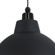 GLOBOSTAR® LOUVE 01176 Vintage Κρεμαστό Φωτιστικό Οροφής με Ντουί 1 x E27 AC 220-240V IP20 - Μαύρο - Μ40 x Π40 x Υ30cm