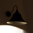 GLOBOSTAR® BELL 01038 Vintage Φωτιστικό Τοίχου - Απλίκα με Ντουί 1 x E27 AC 220-240V IP20 - Μαύρο - Μ35 x Π28.5 x Υ30cm