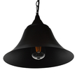 GLOBOSTAR® CLOCHER 01041 Vintage Κρεμαστό Φωτιστικό Οροφής με Ντουί 1 x E27 AC 220-240V IP20 - Μαύρο - Μ29 x Π29 x Υ34cm