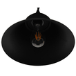 GLOBOSTAR® CLOCHER 01041 Vintage Κρεμαστό Φωτιστικό Οροφής με Ντουί 1 x E27 AC 220-240V IP20 - Μαύρο - Μ29 x Π29 x Υ34cm