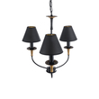 GLOBOSTAR® LIMI 01091 Vintage Κρεμαστό Φωτιστικό Οροφής με Ντουί 3 x E14 AC 220-240V IP20 - Μαύρο & Χρυσό - Μ55 x Π55 x Υ55cm