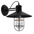 GLOBOSTAR® CELL 01118 Vintage Φωτιστικό Τοίχου - Απλίκα με Ντουί 1 x E27 AC 220-240V IP20 - Μαύρο - Μ33 x Π27 x Υ33cm