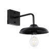 GLOBOSTAR® PHIA 01122 Vintage Φωτιστικό Τοίχου - Απλίκα με Ντουί 1 x E27 AC 220-240V IP20 - Μαύρο - Μ18.5 x Π29 x Υ18cm