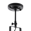 GLOBOSTAR® HOLLYWOOD 01153 Vintage Φωτιστικό Οροφής με Ντουί 1 x E27 AC 220-240V IP20 - Μαύρο - Μ8.5 x Π8.5 x Υ35cm