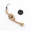 GLOBOSTAR® ROPE 01278 Vintage Κρεμαστό Φωτιστικό Οροφής με Ντουί 1 x E27 AC 220-240V IP20 - Μπεζ - Μ3.5 x Π3.5 x Y100cm