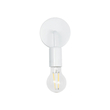 GLOBOSTAR® DON 01397 Vintage Φωτιστικό Τοίχου - Απλίκα με Ντουί 1 x E27 AC 220-240V IP20 - Λευκό - Μ10 x Π7 x Υ16cm