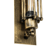 GLOBOSTAR® BESPOKE 01566 Vintage Φωτιστικό Τοίχου - Απλίκα με Ντουί 2 x E27 AC 220-240V IP20 - Μπρούτζινο Εφέ Σκουριάς - Μ10 x Π11 x Υ47cm