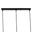 GLOBOSTAR® LITTLE MAN 00980 Μοντέρνο Κρεμαστό Φωτιστικό Οροφής με Ντουί 3 x E27 AC 220-240V IP20 - Μαύρο - Μ70 x Π10 x Υ105cm