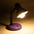 GLOBOSTAR® STUDENT 01537 Μοντέρνο Επιτραπέζιο Φωτιστικό Πορτατίφ με Ντουί 1 x E27 AC 220-240V IP20 - Μωβ - Μ12 x Π12 x Υ32cm