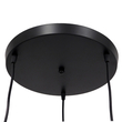 GLOBOSTAR® LITTLE MAN 01655 Μοντέρνο Κρεμαστό Φωτιστικό Οροφής με Ντουί 3 x E27 AC 220-240V IP20 - Μαύρο - Μ45 x Π45 x Υ40cm