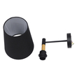 GLOBOSTAR® LYDFORD 01432 Μοντέρνο Φωτιστικό Τοίχου - Απλίκα με Ντουί 1 x E27 AC 220-240V IP20 - Μαύρο & Μπεζ - Μ20 x Π28 x Υ36cm