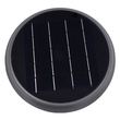 GLOBOSTAR® SOLARTIS 12125 Φωτιστικό Κολωνάκι Κήπου LED 10W 1000lm 180° με Ενσωματωμένο Φωτοβολταϊκό Panel 6V 5W & Επαναφορτιζόμενη Μπαταρία Li-ion 3.2V 6000mAh με Αισθητήρα Ημέρας-Νύχτας Αδιάβροχο IP65 Ψυχρό Λευκό 6000K - Γκρι Ανθρακί - Μ26 x Π26 x Υ37cm - 2 Χρόνια Εγγύηση