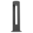 GLOBOSTAR® KIPARIO 12138 Φωτιστικό Κολωνάκι Κήπου LED 15W 1500lm 60° AC 220-240V Αδιάβροχο IP65 Θερμό Λευκό 2700K - Γκρι Ανθρακί - Μ14 x Π14 x Υ58cm - 3 Χρόνια Εγγύηση