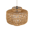 GLOBOSTAR® JENSON 00909 Boho Κρεμαστό Φωτιστικό Οροφής με Ντουί 1 x E27 AC 220-240V IP20 - Μπεζ - Μ33 x Π33 x Υ28cm