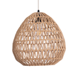GLOBOSTAR® JJENSON 00911 Boho Κρεμαστό Φωτιστικό Οροφής με Ντουί 1 x E27 AC 220-240V IP20 - Μπεζ - Μ35 x Π35 x Υ35cm