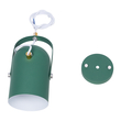 GLOBOSTAR® HAZEL 00928 Μοντέρνο Κρεμαστό Φωτιστικό Οροφής με Ντουί 1 x E27 AC 220-240V IP20 - Πράσινο & Χρυσό - Μ12 x Π12 x Υ27cm