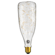 GLOBOSTAR® DECOBOTTLE 99221 Λάμπα E27 DBC80 LED 3W 240lm 360° AC 220-240V IP20 Θερμό Λευκό 2700K - Copper String Chip - Διάφανο - Μ8 x Π8 x Υ23cm - 3 Χρόνια Εγγύηση