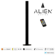 GloboStar® ALIEN-DIVA-BLACK-50-10 ALIEN Design DIVA Μοντέρνο Minimal Nordic Μεταλλικό Φωτιστικό Επιτραπέζιο - Πορτατίφ - Λαμπατέρ Μαύρο LED 10W 1500lm με Ασύρματο Χειριστήριο RF & Dimmer IP20 CCT Θερμό 2700 K έως Ψυχρό 6000K Μ3 x Π1.6 x Υ50cm