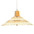 GLOBOSTAR® VENTALIA 00897 Boho Κρεμαστό Φωτιστικό Οροφής με Ντουί 1 x E27 AC 220-240V IP20 - Μπεζ - Μ40 x Π40 x Y22cm