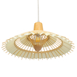 GLOBOSTAR® VENTALIA 00897 Boho Κρεμαστό Φωτιστικό Οροφής με Ντουί 1 x E27 AC 220-240V IP20 - Μπεζ - Μ40 x Π40 x Y22cm
