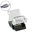 GloboStar® 70722 Ταχυσύνδεσμος Ένωσης IP20 - Strip To Cable Connector για Ένωση 1 x RGB Ταινίας LED Πλάτους 10mm με 1 x Καλώδιο Τροφοδοσίας