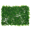 GLOBOSTAR® BUXUS 78408 Τεχνητό Πάνελ Φυλλωσιάς / Κάθετος Κήπος Καυκάσιο Πυξάρι & Πολύχρωμα Λουλούδια - Πράσινο - Μ60 x Π8 x Υ40cm