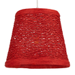 GLOBOSTAR® PLAYROOM 00863 Vintage Κρεμαστό Φωτιστικό Οροφής με Ντουί 1 x E27 AC 220-240V IP20 - Κόκκινο - Μ32 x Π32 x Υ27cm