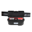 GLOBOSTAR® HEADLAMP 79066 Φακός Κεφαλής με Αισθητήρα Hand Swipe LED 25W 2500lm 60° DC 5V με USB-C με Επαναφορτιζόμενη Μπαταρία Li-ion 3.7V 1x18650 4800mAh Αδιάβροχο IP54 Ψυχρό Λευκό 6000K - CREE COB Chip - Μ8.5 x Π4 x Υ4cm - 2 Χρόνια Εγγύηση