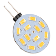 GLOBOSTAR® G4SIDE 76101 Λάμπα G4 LED 4.5W 405lm 120° DC 12-24V IP20 Θερμό Λευκό 2700K Dimmable - Sanan SMD Chip - Side Pin - Μ3 x Π3 x Υ0.8cm - 2 Χρόνια Εγγύηση