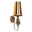 GLOBOSTAR® LAURA 01497 Μοντέρνο Φωτιστικό Τοίχου - Απλίκα με Ντουί 1 x E27 AC 220-240V IP20 - Χρυσό - Μ21 x Π15 x Y48cm