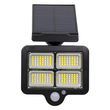 GLOBOSTAR® ORVION 71483 Προβολέας με IR Ασύρματο Χειριστήριο LED 20W 1000lm 120° DC 5V με Φωτοβολταϊκό Panel 5V 1W & Επαναφορτιζόμενη Μπαταρία Li-ion 3.2V 2400mAh Αδιάβροχο IP65 Ψυχρό Λευκό 6000K Dimmable - Sanan SMD Chip - Μαύρο - Μ12.5 x Π3.5 x Υ10cm - 2 Χρόνια Εγγύηση