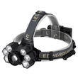 GLOBOSTAR® HEADLAMP 79061 Φακός Κεφαλής LED 30W 3000lm 15~60° DC 5V με USB-C με Επαναφορτιζόμενη Μπαταρία Li-ion 3.7V 2x18650 6000mAh Αδιάβροχο IP54 Ψυχρό Λευκό 6000K - CREE XML2-T6 Chip - Μ9.5 x Π5 x Υ5cm - 2 Χρόνια Εγγύηση
