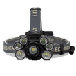GLOBOSTAR® HEADLAMP 79061 Φακός Κεφαλής LED 30W 3000lm 15~60° DC 5V με USB-C με Επαναφορτιζόμενη Μπαταρία Li-ion 3.7V 2x18650 6000mAh Αδιάβροχο IP54 Ψυχρό Λευκό 6000K - CREE XML2-T6 Chip - Μ9.5 x Π5 x Υ5cm - 2 Χρόνια Εγγύηση