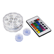 GloboStar® 79626 Υποβρύχια Διακοσμητική Φωτιζόμενη Βάση LED 5W για Μπουκάλια - Ποτήρια - Βάζα - Ναργιλέ Μπαταρίας με Ασύρματο Χειριστήριο IR Αδιάβροχη IP68 Πολύχρωμη RGB Dimmable
