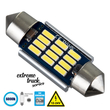 GLOBOSTAR® C5W 81329 Σωληνωτή Λάμπα C5W 36mm CANbus LED 4W 400lm 120° DC 12-24V IP20 Ψυχρό Λευκό 6000K - 12 x Epistar SMD4014 - Μ3.6 x Π1.2 x Υ1.2cm - 1 Χρόνο Εγγύηση