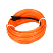 GloboStar® 82201 TUBE 360° Degree Διακοσμητική EL-Wire Neon Αυτοκινήτου Κορδόνι ΣΕΤ 3m 1W/3m 30lm/m 360° DC 12V με Βύσμα Αναπτήρα Αυτοκινήτου Αδιάβροχη IP68 Πορτοκαλί