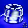GloboStar® 70575 OVALE 120° Degree Neon Flex Epistar LED SMD 2835 1m 12W/m 120LED/m 600lm/m 120° DC 230V Αδιάβροχη IP68 Μπλε Dimmable