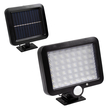GLOBOSTAR® ZETA 71458 Προβολέας με Ανιχνευτή PIR / Αισθητήρα Κίνησης LED 20W 1000lm 120° DC 5V με Φωτοβολταϊκό Panel 5V 1W & Επαναφορτιζόμενη Μπαταρία Li-ion 3.2V 2400mAh Αδιάβροχο IP65 Ψυχρό Λευκό 6000K - Sanan SMD Chip - Μαύρο - Μ15 x Π3.5 x Υ13cm - 2 Χρόνια Εγγύηση