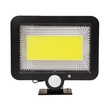 GLOBOSTAR® ZETA 71460 Προβολέας με Ανιχνευτή PIR / Αισθητήρα Κίνησης LED 20W 1000lm 120° DC 5V με Φωτοβολταϊκό Panel 5V 1W & Επαναφορτιζόμενη Μπαταρία Li-ion 3.2V 2400mAh Αδιάβροχο IP65 Ψυχρό Λευκό 6000K - Sanan COB Chip - Μαύρο - Μ15 x Π3.5 x Υ13cm - 2 Χρόνια Εγγύηση