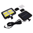 GLOBOSTAR® ZETA 71462 Προβολέας με Ανιχνευτή PIR / Αισθητήρα Κίνησης LED 20W 1000lm 120° DC 5V με Φωτοβολταϊκό Panel 5V 1W & Επαναφορτιζόμενη Μπαταρία Li-ion 3.2V 2400mAh Αδιάβροχο IP65 Ψυχρό Λευκό 6000K - Sanan COB Chip - Μαύρο - Μ15 x Π3.5 x Υ13cm - 2 Χρόνια Εγγύηση