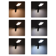 GLOBOSTAR® RASOL 71465 Προβολέας με Ανιχνευτή PIR / Αισθητήρα Κίνησης LED 4W 200lm 120° DC 5V με Φωτοβολταϊκό Panel 5V 0.3W & Επαναφορτιζόμενη Μπαταρία Li-ion 3.2V 2200mAh Αδιάβροχο IP65 Ρυθμιζόμενο Λευκό CCT με Χειριστήριο από 2700K έως 6000K Dimmable - Sanan SMD Chip - Μαύρο - Μ20.5 x Π11 x Υ3cm - 2 Χρόνια Εγγύηση