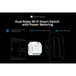 GloboStar® 80006 SONOFF DUALR3 - Wi-Fi Smart Switch Two Way Dual Relay & Power Measuring - 2 Output Channel