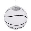 GLOBOSTAR® SPALDING NBA 01031 Παιδικό Κρεμαστό Φωτιστικό Οροφής με Ντουί 1 x E27 AC 220-240V IP20 - Λευκό & Μαύρο - Μ25 x Π25 x Υ25cm