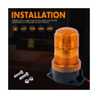 GloboStar® 85195 PRO Series Φάρος Ασφαλείας για Περονοφόρα - Κλαρκ - Αυτοκίνητα & Φορτηγά STROBE LED SMD 5730 40W DC 10-110V Αδιάβροχος IP65 Πορτοκαλί