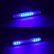 GloboStar® 85268 PRO Series Μπάρα Σήμανσης Οχήματος Αστυνομίας για Αυτοκίνητα & Φορτηγά 10 Προγραμμάτων Φωτισμού STROBE LED SMD 3030 15W DC 12-24V Αδιάβροχη IP65 Μπλε