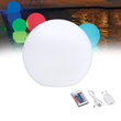 GLOBOSTAR® AQUAGLOW 85824 Μοντέρνο Φωτιστικό Κήπου Μπάλα με IR Ασύρματο Χειριστήριο LED 5W 250lm 360° DC 5V με USB-C με Επαναφορτιζόμενη Μπαταρία Li-ion 3.7V 2x18650 1400mAh Αδιάβροχο IP54 Πολύχρωμο RGBW Dimmable - Sanan SMD Chip - Γαλακτερό Λευκό - Μ24 x Π24 x Υ24cm - 2 Χρόνια Εγγύηση