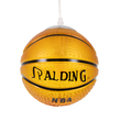 GLOBOSTAR® SPALDING NBA 00645 Παιδικό Κρεμαστό Φωτιστικό Οροφής με Ντουί 1 x E27 AC 220-240V IP20 - Πορτοκαλί & Μαύρο - Μ18 x Π18 x Υ18cm