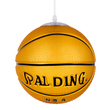 GLOBOSTAR® SPALDING NBA 00649 Παιδικό Κρεμαστό Φωτιστικό Οροφής με Ντουί 1 x E27 AC 220-240V IP20 - Πορτοκαλί & Μαύρο - Μ25 x Π25 x Υ25cm
