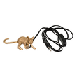 GloboStar® MOUSE 00677 Vintage Επιτραπέζιο Φωτιστικό Πορτατίφ Μονόφωτο 1 x E12 IP20 Χρυσό Πλαστικό - Μ13 x Π4 x Υ7cm
