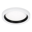 GLOBOSTAR® ARIANA 61034 Μοντέρνο Φωτιστικό Οροφής LED 55W 6376lm 120° AC 220-240V IP20 Ρυθμιζόμενο Λευκό CCT με Χειριστήριο από 2700K έως 6000K Dimmable - Lumileds SMD Chip - Λευκό Ματ & Μαύρο Ματ - Μ48 x Π48 x Υ9cm - 3 Χρόνια Εγγύηση